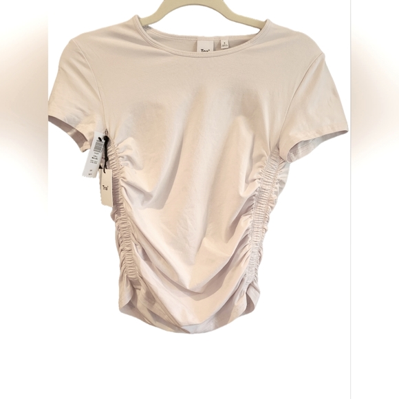 Aritzia Tna short sleeve cinched side t-shirt - Small - Grey Lilac - Picture 2 of 3